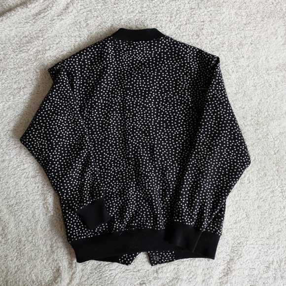 American Apparel Black w/ White Polka Dots Jacket - Picture 2 of 5